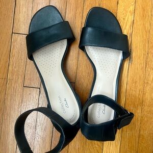 Clarks Black Heels Elegant Design